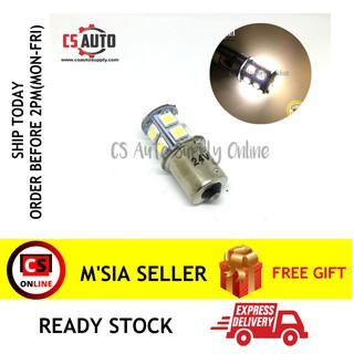 [CS Online] หลอดไฟ Led 1141 24V 1156 13SMD สีขาว สําหรับรถบรรทุก 1 ชิ้น