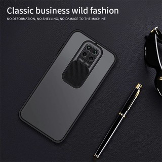 Transparent Casing Moto G9 Play E7 Plus Case Slide Camera Lens Protection Phone Case Matte Back Cover