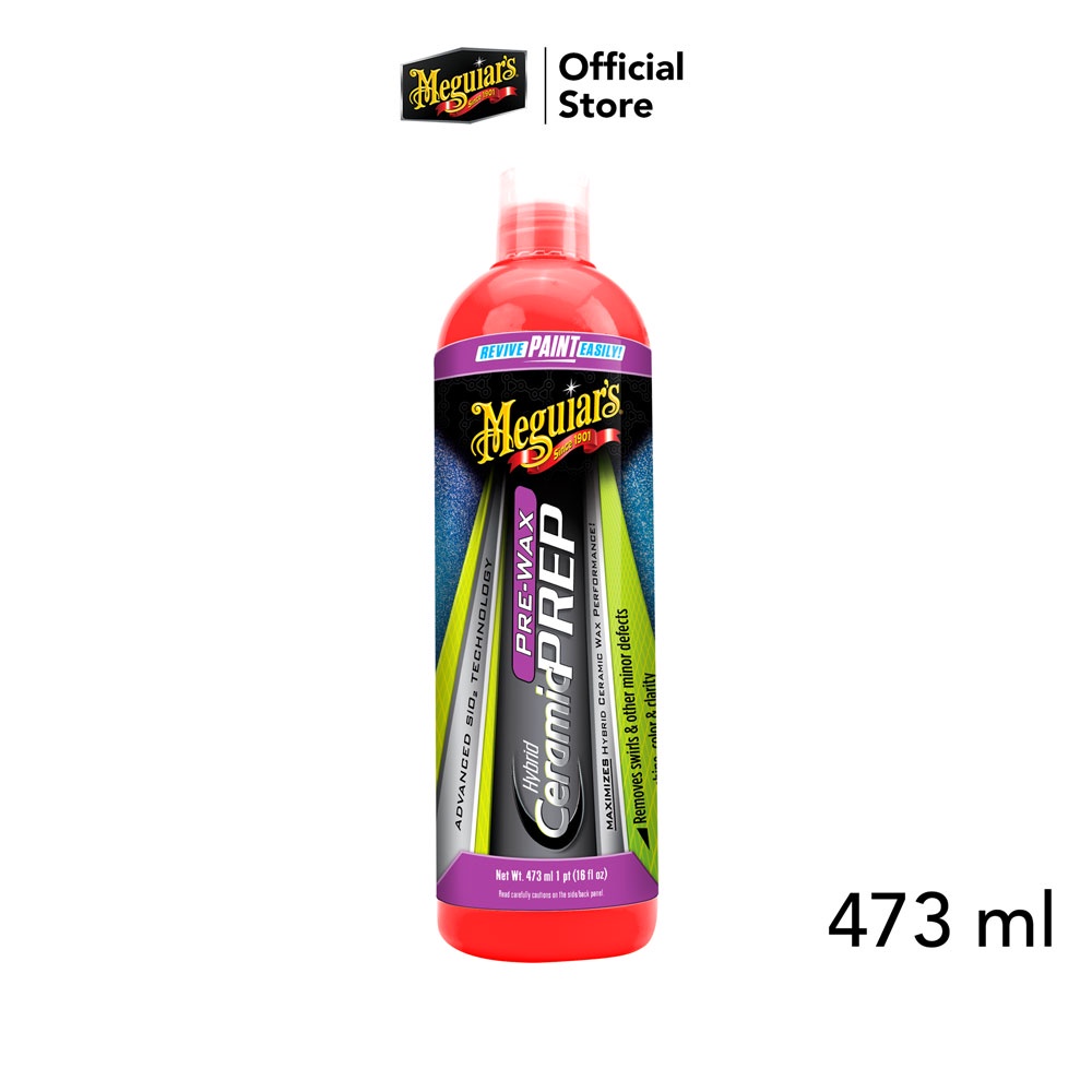 Meguiar's G220416 Hybrid Ceramic Pre-Wax Prep ขนาด 473 มิลลิลิตร ไฮบริด เซรามิก พรี แว็กซ์ เพรพ น้ำยาเตรียมสภาพสีรถก่อนการลงแว็กซ์