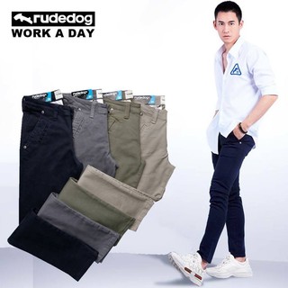 ❄️Rudedog100% Work a day❄️กางเกงขายาวสำหรับผู้ชาย ขาปล่อย size 30/32/34/36 [COD]✨