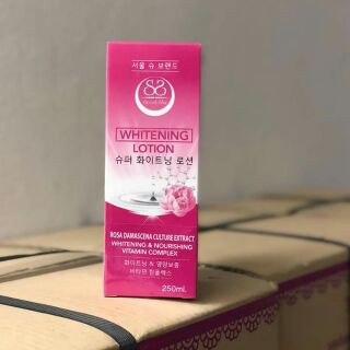 Seoul-Shu Whitening Lotion ขนาด 250ml. โซล-ซู ไวท์เทนนิ่ง โลชั่น โลชั่นโสมเกาหลีบำรุงผิวกาย