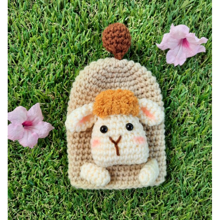 ที่ครอบกุญแจไหมพรมลายแกะ - รูปที่ 2