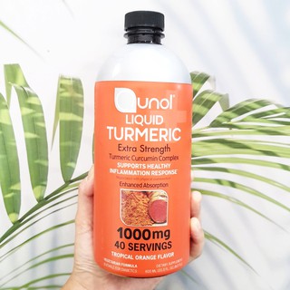 คิวนอล ขมิ้นชันสกัด สูตรน้ำ Liquid Turmeric Curcumin Complex 1,000 mg 40 Servings 600 ML (Qunol®)