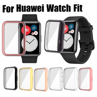 เคส huaweiwatch fit Case TPU Full Screen Covered Protection เคส huawei fit Soft Protective Case Cover for Huawei watch fit new , Huawei watch fit elegant , เคส huawei watch fit