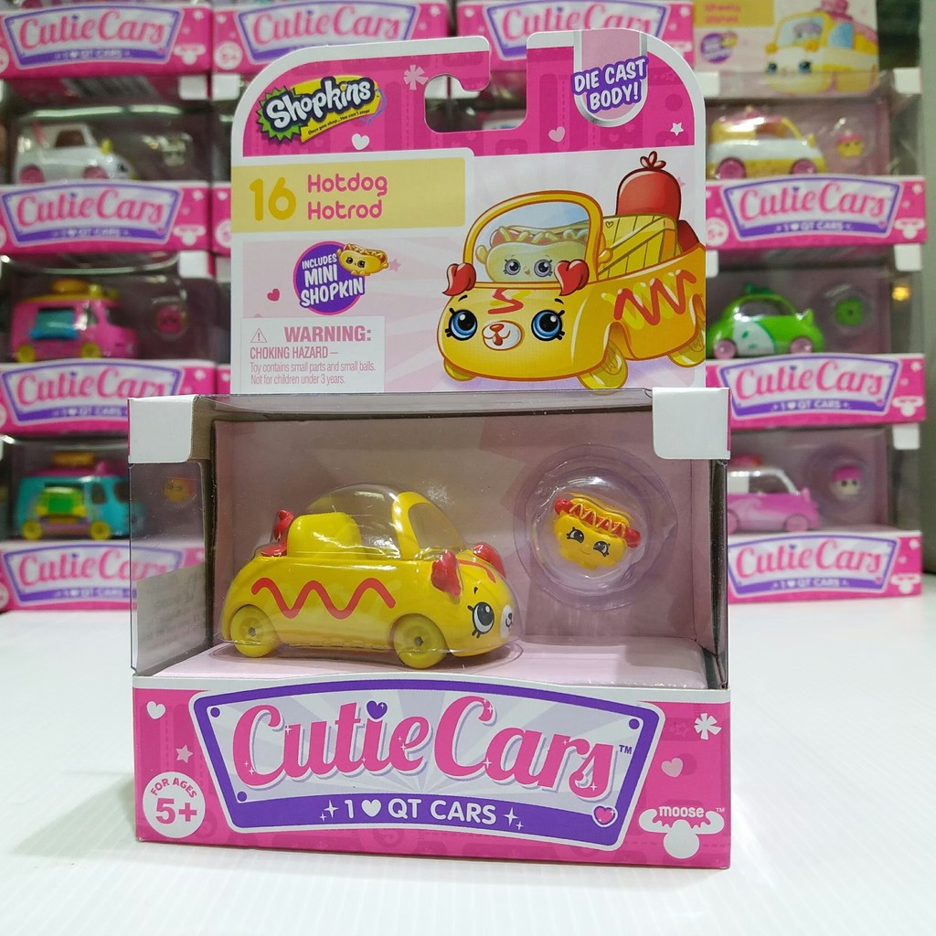 Shopkins Cutie Diecast Cars #016 Hotdog Hotrod