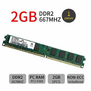 แรมหน่วยความจํา 2GB DDR2 667MHz PC2-5300U 1.8V 240Pin DIMM สําหรับอัพเกรดคอมพิวเตอร์ Elpida ZT AD22