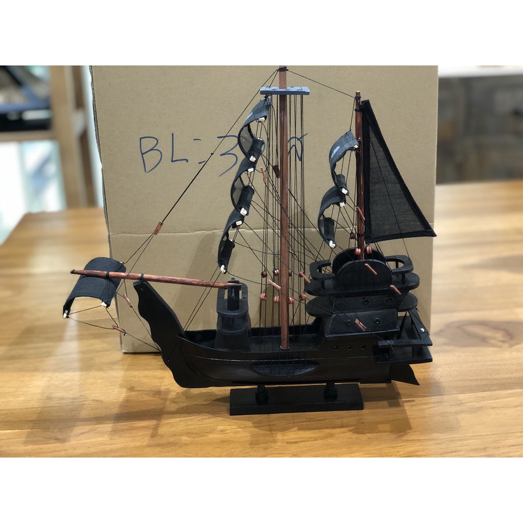 เรือโจรสลัด เรือBlack Pearl ไซส์ M (ดำ)