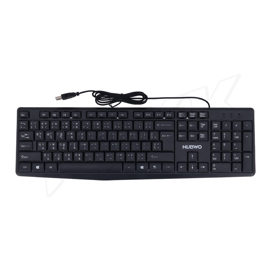 Nubwo NK-39 / NK-42 Business Keyboard คีย์บอร์ด ขนาดบาง เบา เหมาะกับงานออฟฟิศ แป้นพิม ไทย-อังกฤษ พร้อมส่ง!!