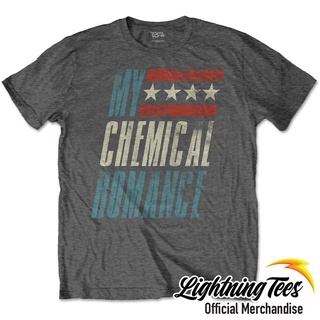 คอลูกเรือGILDAN เสื้อยืดผ้าฝ้าย 100% พิมพ์ลาย My Chemical Romance Mcr Raceway Rock สําหรับผู้ชายS-5XL