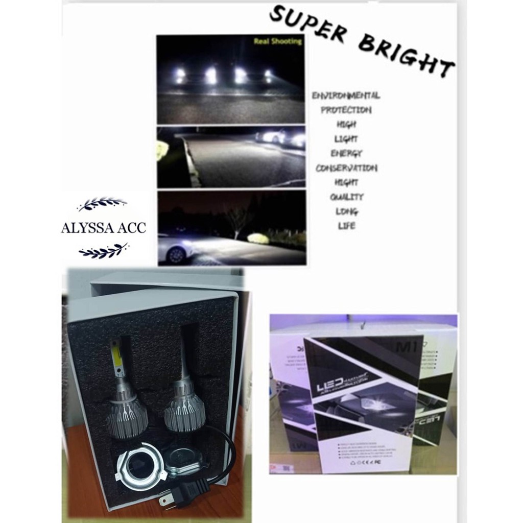 SUPER BRIGHT SUPER LED HEADLIGHT H4 H7 H8/H11