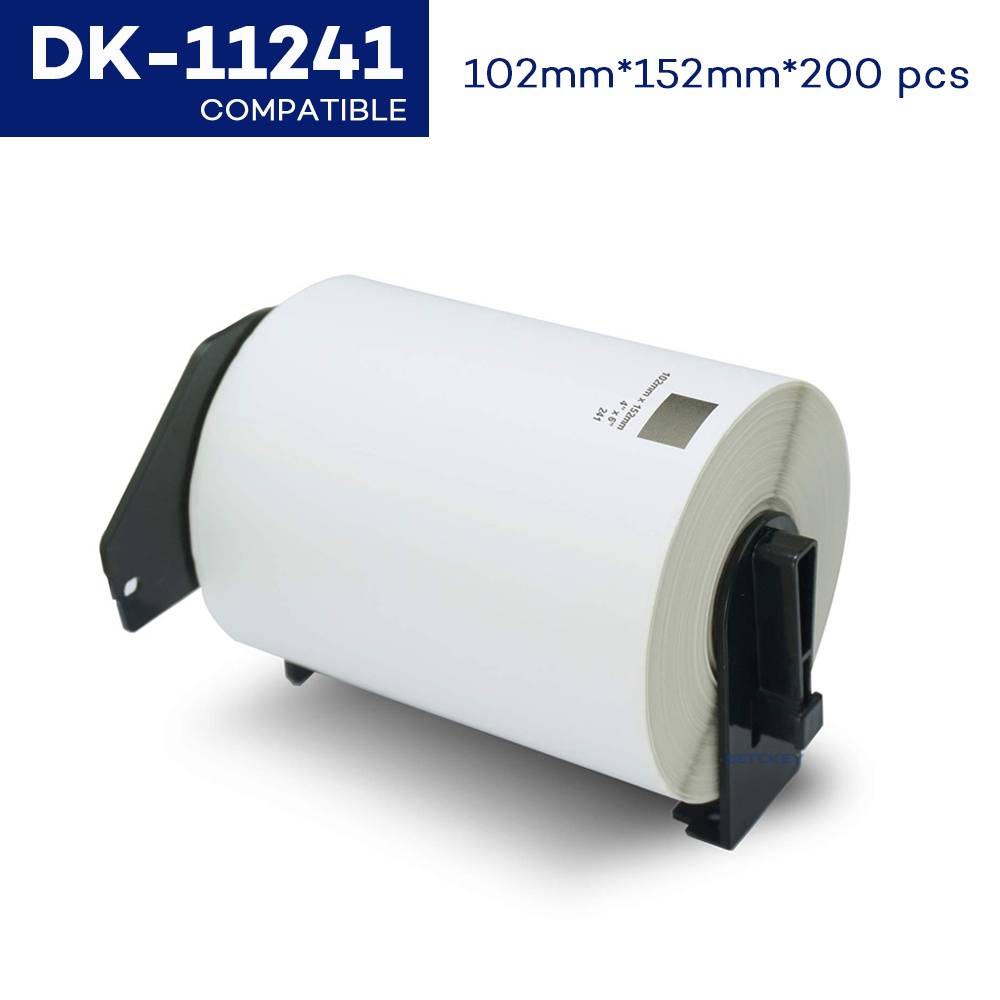 1 ม้วนสําหรับ Brother ป้าย DK 11241 มาตรฐานที่อยู่ป้ายกระดาษความร้อน 102*152 มม.DK-11241 DK 1241 DK12241