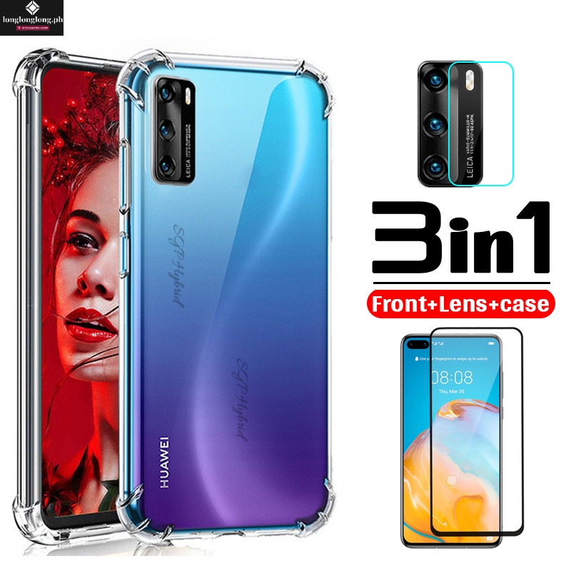 3-in-1 Huawei Nova 10 9 SE Y61 8i 8 7i 7 5T 7 3i 2 Lite Y7A Y7p 9Dกระจกนิรภัยป้องกันหน้าจอ + หรูหราซ