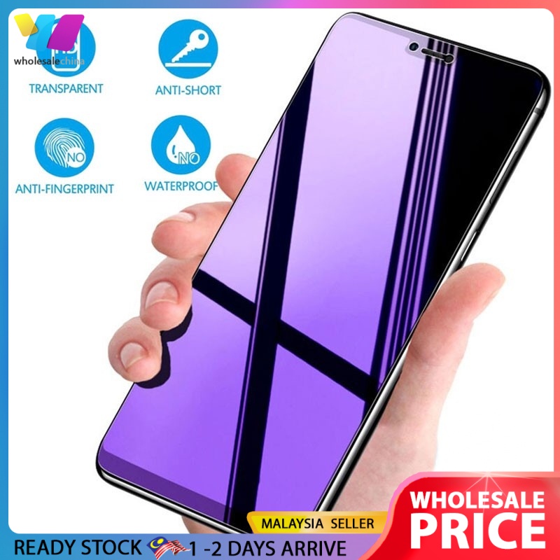 Anti Blueray 9H Full Edge Screen Clear Tempered Glass Oil Proof Impact V5 V7 V9 V11 V11i V15 Y71 Y81