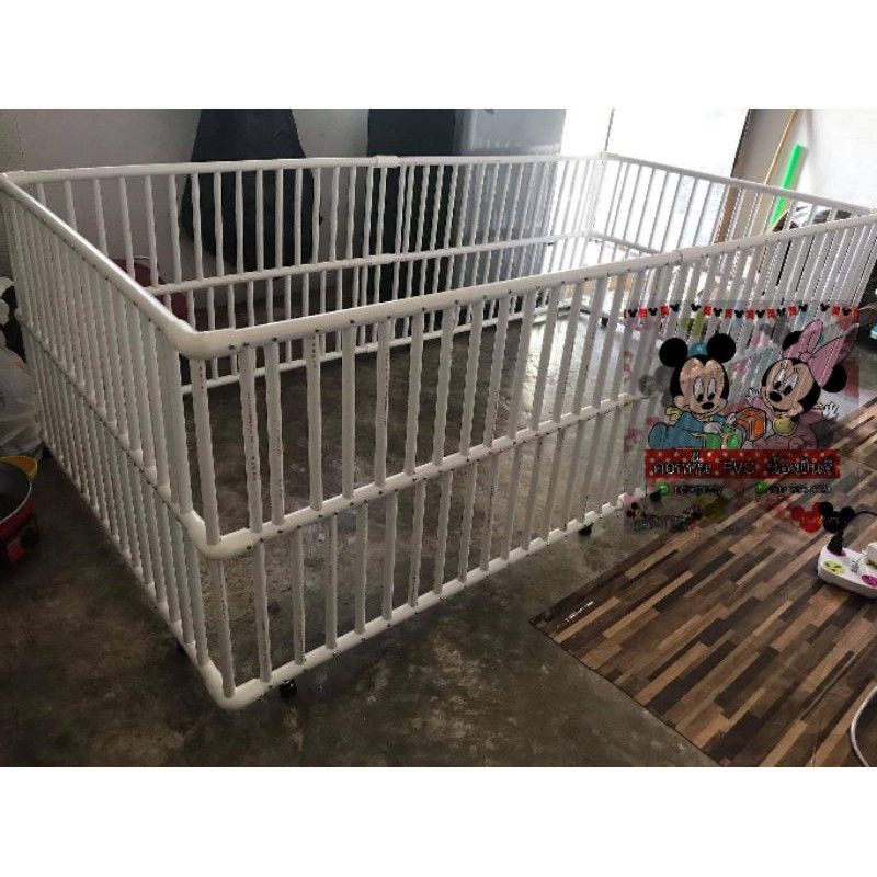 🎈มือสอง🎈คอก PVC สำหรับกั้นเด็ก 👶 กั้นน้องหมา 🐶