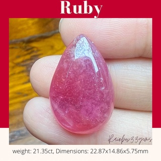 RBX005 Ruby พลอยทับทิม พลอยแท้ พลอยทับทิมอาฟริกา พลอยธรรมชาติ เสริมสิริมงคล