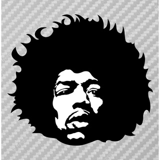 สติกเกอร์ pvc กันน้ำ  ลาย Jimi Hendrix ขนาด 8x8cm ราคา 19 บาท