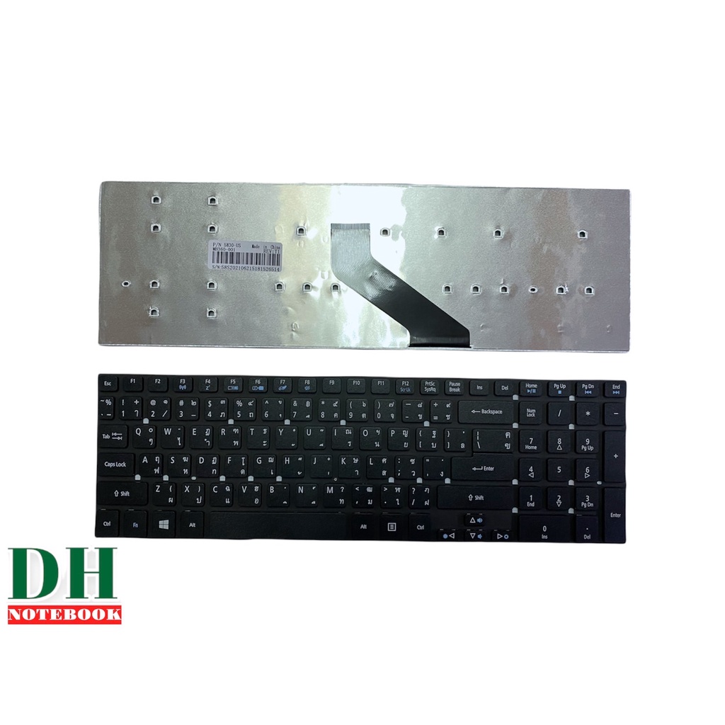 คีย์บอร์ดโน๊ตบุ๊ค keyboard FOR Acer Aspire E15, 5755 5755G 5830 5830T V3-551 V3-731 เป้นพิมพ์ ภาษา ไทย-อังกฤษ TH-ENG