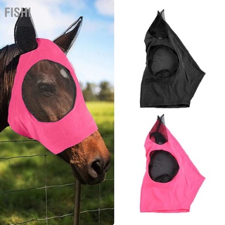 Fishi Horse Fly Mask Breathable Comfortable Soft Knitted Fabric Additional Fine Mesh Face