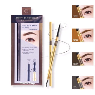 ดินสอเขียนคิ้ว Browit By Nongchat Pro Slim Brow Pencil