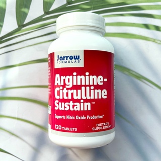 50% Sale!!! โปรดอ่าน EXP: 10/2023 อาร์จินีน-ซิทรูลีน ซัสเทน Arginine-Citrulline Sustain 120 Tablets (Jarrow Formulas®)