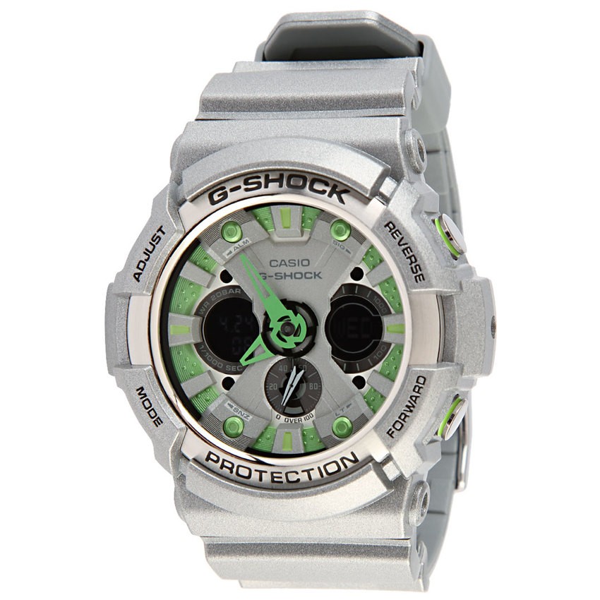 Casio นาฬิกาข้อมือ G-Shock รุ่น GA-200SH-8A  (Grey/Green)