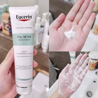 โฟมล้างหน้า Eucerin Pro Acne Solution Soft Cleansing Foam 150ml.