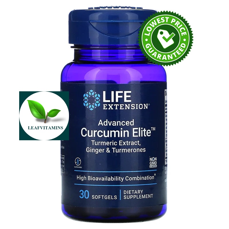 Life Extension Advanced Curcumin Elite Turmeric Extract, Ginger & Turmerones / 30 Softgels