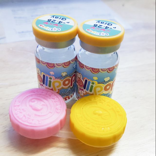 คอนแทคเลนส์ Lollipop รุ่น Xoxo สี Gray สั้น425