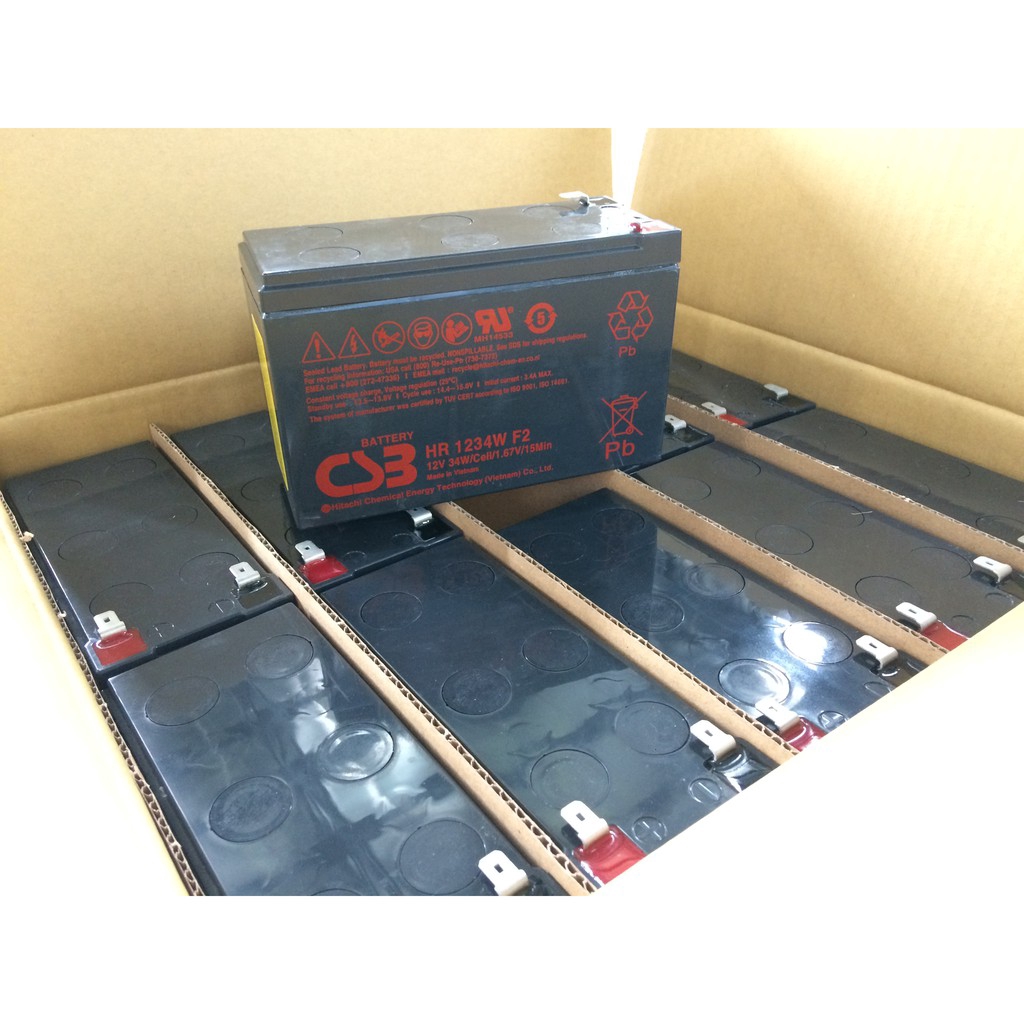 แบตเตอรี่ CSB รุ่น HR1234W F2 (12V34W)(By Hitachi Chemical) สำหรับ ...