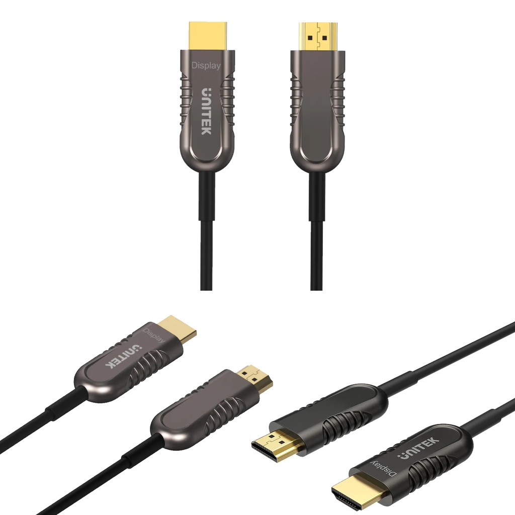 Unitek Cable Hdmi 20 Fiber Active Optical 20m 4k 4k60hz Ultra Hd It