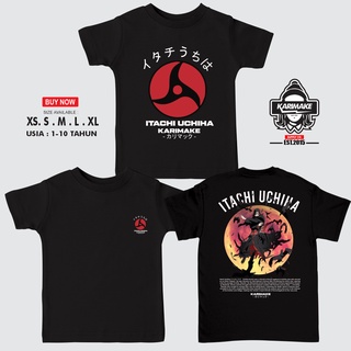 เสื้อยืด ลายการ์ตูนนารูโตะ Karimake ITACHI UCHIHA AKATSUKI สําหรับเด็กS-5XL