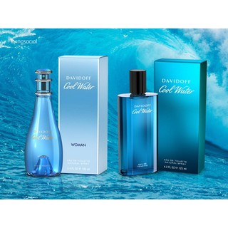 Davidoff Cool Water for men 100 ml. / Women 125ml. EDT พร้อมกล่อง