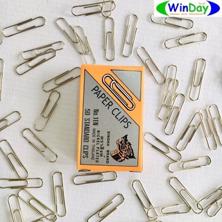 ลวดเสียบ	PAPER CLIPS	ลวดเสียบกระดาษ ตราสิงห์ # 50 แบบมน