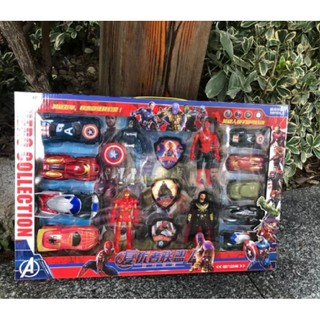 🤖ของเล่น Super Hero 4/รถ 9คัน / ตราpolice car 3ชิ้น 🤖