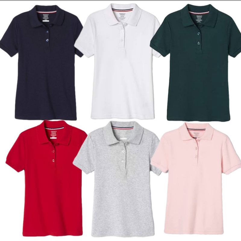 Fre*nch To@st เสื้อยืดคอปกเด็กผู้หญิง 3-20 ปี