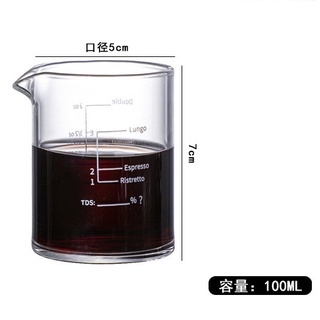 แก้วช็อตกาแฟ แก้วตวงมีปากเท 2 ออนซ์ 1610-752 by dr.gustjung