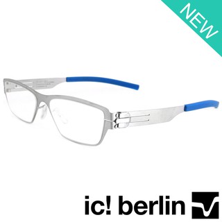 Ic Berlin แว่นตา รุ่น 031 C-3 สีเงิน กรอบเต็ม ขาข้อต่อ วัสดุ สแตนเลส สตีล (สำหรับตัดเลนส์) กรอบแว่นตา Eyeglasses