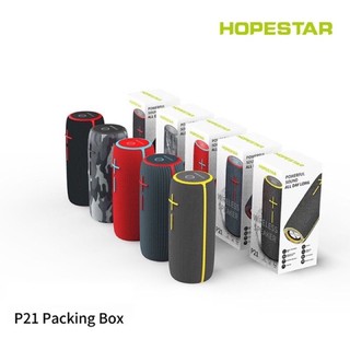 HOPESTAR-P21 ลำโพงบลูทู ธ ไร้สายขี่กลางแจ้งซับวูฟเฟอร์ลำโพงคู่กันน้ำ 1 + 1 โคลง