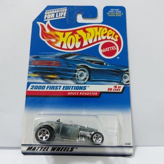 รถเหล็ก Hotwheels DEUCE ROADSTER 2000 FIRST EDITION สีเงิน (ib013)oh