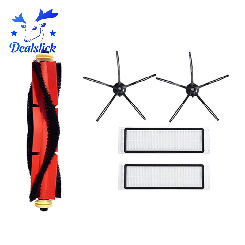 5 ชุดอะไหล่สําหรับ Xiaomi Roborock S5 Max S6 S60 S5 S50 T6 Mop สีดําแปรงด้านข้างอุปกรณ์เสริม
