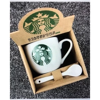 📮พร้อมส่ง📦แก้วกาแฟ พร้อมช้อน แก้วกาแฟเซรามิก ขนาด 180 ml