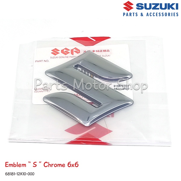 สัญลักษณ์โลโก้ 6x6 Chrome S ดั้งเดิม Satria FU150 Fi