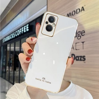 เคส oppo reno 8z 5g เคส oppo reno 7z 5g Reno7 Reno 2f Reno 6 Reno 6Z 5G Reno5 Reno 4 เคสโทรศัพท์แฟชั่นขอบตรง ZB