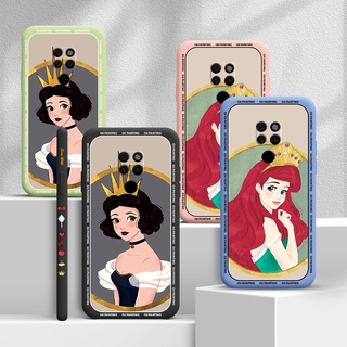 สำหรับ Huawei Mate 9 Mate 10 Mate 10 Pro Mate10 Lite  Mate 20 Mate 20 Pro Mate 20X  Mate20 Lite เคสโทรศัพท์น่ารักการ์ตูน Disney Princess กันกระแทกฝาหลังกล้อง Full เลนส์เคสป้องกัน