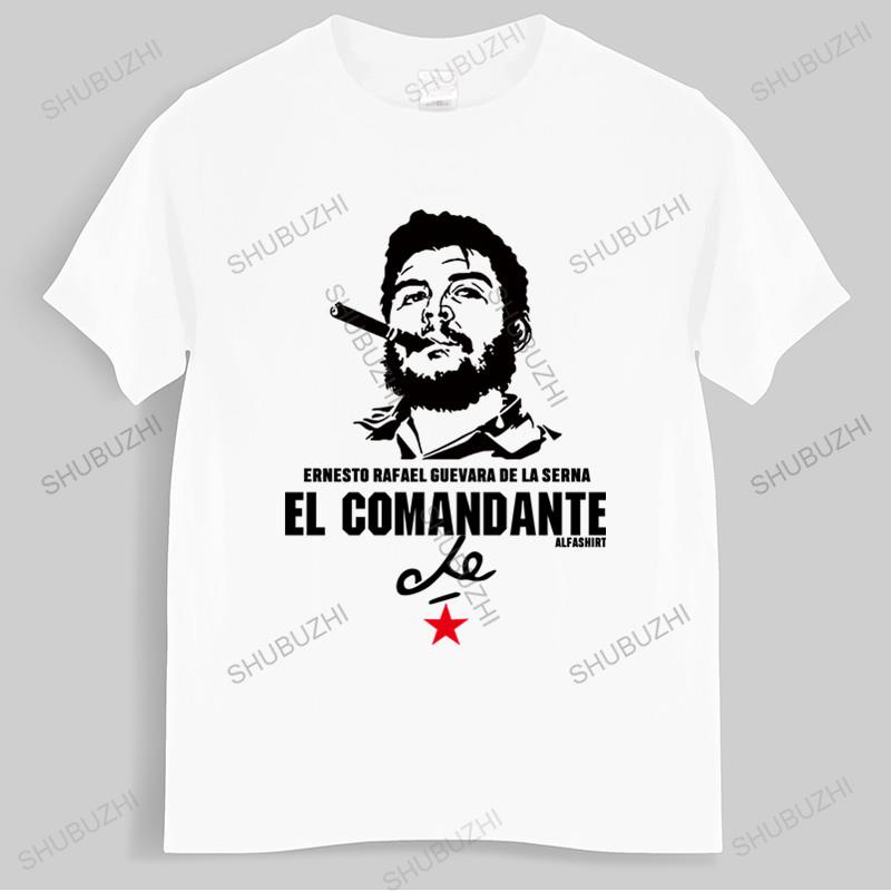 [COD]เสื้อยืดผ้าฝ้าย พิมพ์ลาย Che Guevara EL COMANDANTE Revolution Marxist แฟชั่นฤดูร้อน สําหรับผู้ชายS-5XL