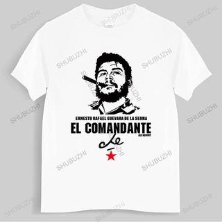 เสื้อยืดผ้าฝ้ายพรีเมี่ยม เสื้อยืดผ้าฝ้าย พิมพ์ลาย Che Guevara EL COMANDANTE Revolution Marxist แฟชั่นฤดูร้อน สําหรับผู้ช