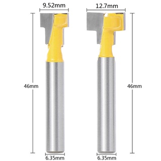 Spmh ชุดอุปกรณ์เราน์เตอร์ 1/4นิ้ว T-Slot สีเหลือง 2 ชิ้นสําหรับ 3/8นิ้ว &amp; 1/2นิ้ว Hex Bolt