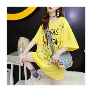 Mao shop เสื้อยืดแฟชั่นผู้หญิงลายทางแขนสั้นคอกลม เนื้อผ้าดีใส่สบาย! New Fashion womens #HAN SY SOCIETY