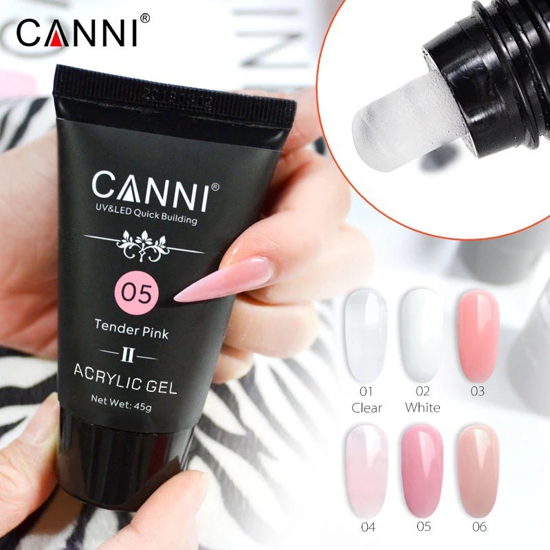 Canni โพลี่เจล อคริเจลเจลต่อเล็บ canni เบอร์1-6