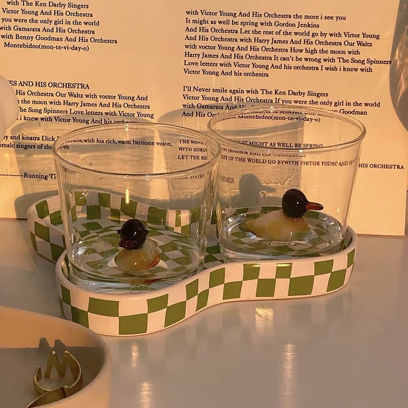 มาใหม่💖 พร้อมส่ง ถาดโค้งมน ถาด curve ลายสก็อตสีเขียว ถาดลายตาราง ถาดมินิมอล minal ถาดใส่ของ Happa.bk